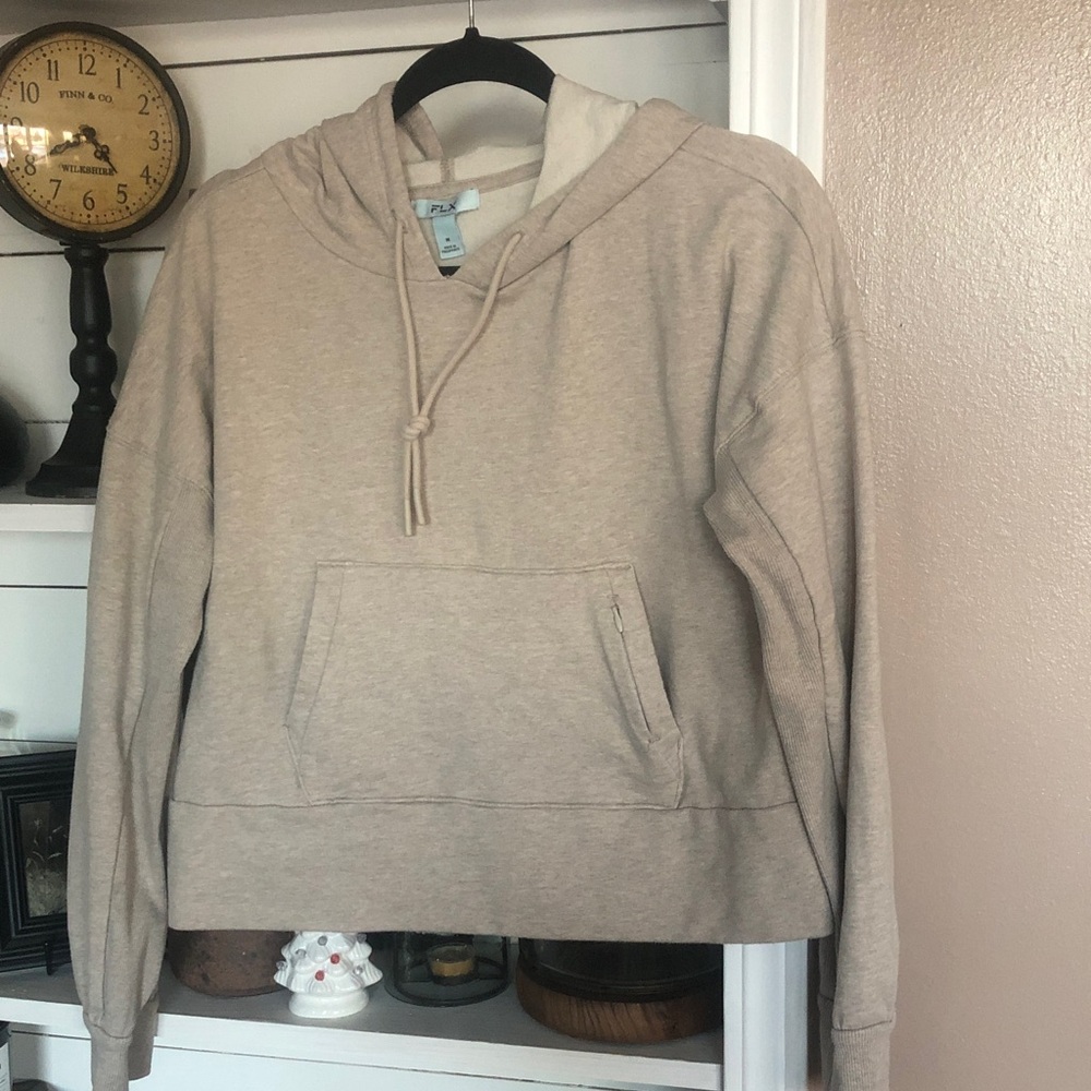Casual Beige Hoodie